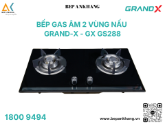 Bếp gas 2 vùng nấu Grand X GX GS288